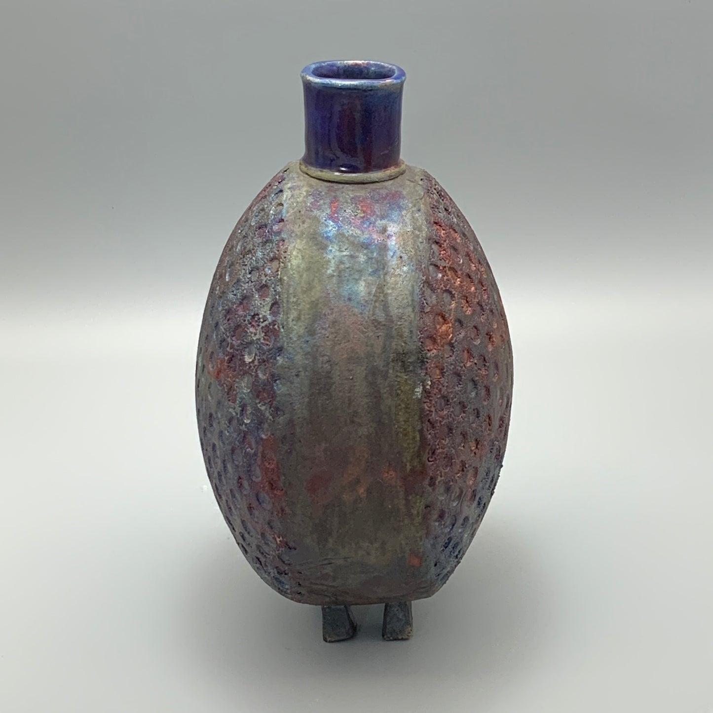 Metallic Raku Bottle