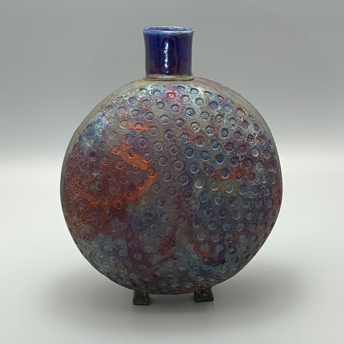 Metallic Raku Bottle